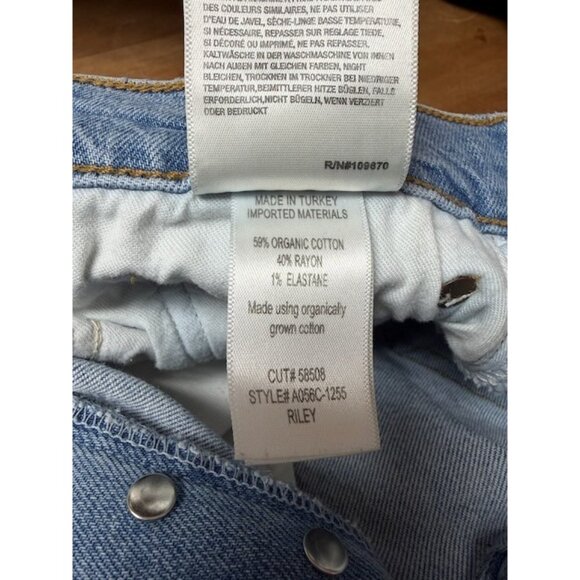 AGOLDE Riley High Rise Straight Crop Jeans Size 27 Button Fly Organic Cotton - Picture 6 of 11